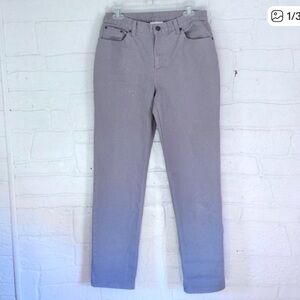 90s Mom Jeans Grey High Rise Straight Leg Gray Denim Women’s 10